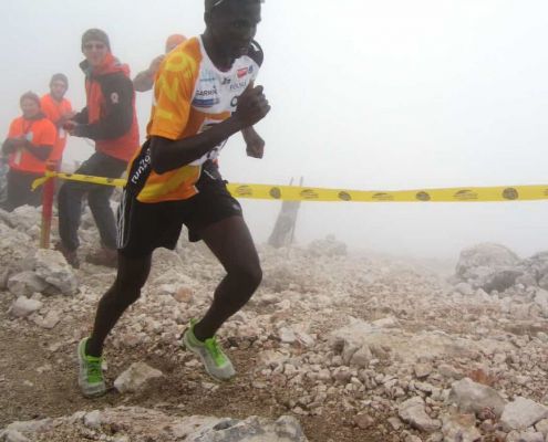 The Winner Just Before The Finish