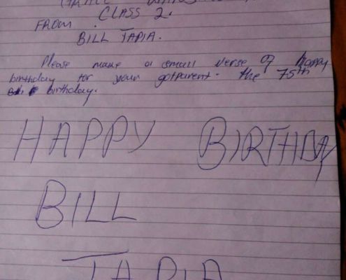 2016.02.10 Happy Birthday Bill From Your Godchild Grace