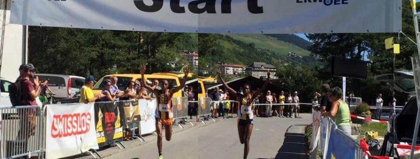 Zieleinlauf Im Unterengadin