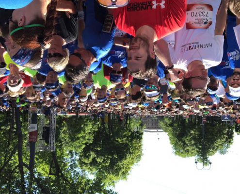 Startaufstellung Vor Dem  5.Wings For Life Worldrun In Wien