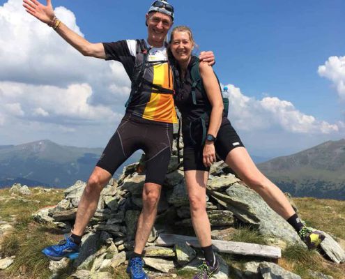 Ulrike Und Lenader Beim Longrun Auf Der Hochrindl