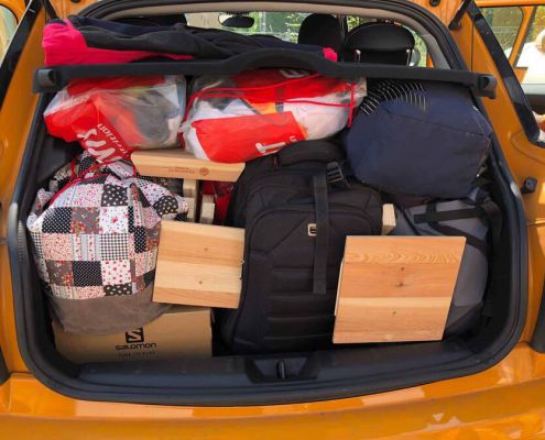 Geschafft! Vollgepackt Bis Unters Dach