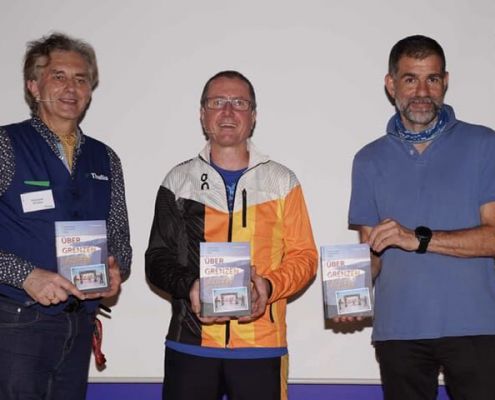 Autor Thomas TAUT Mit Verleger Egon THEINER (re) Und Gastgeber Klemens HRUSKA Von Thalia