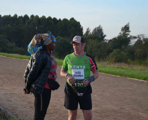 Rene vorm Start zu seinem 1400. Marathon Rene Vorm Start Zu Seinem 1400. Marathon